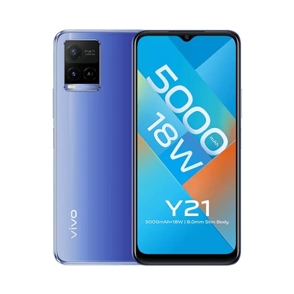 Smartphone VIVO Y21 4GO-64GO - Bleu Smartphone VIVO Y21 4GO-64GO - Bleu